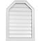Ekena Millwork Octagonal Top Surface Mount PVC Gable Vent w/ 2"W x 2"P Brickmould Sill Frame, 20"W x 28"H GVPOT20X2803SF - alternate 1